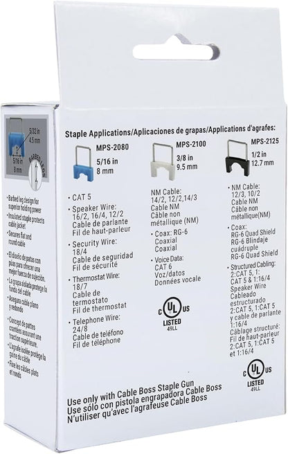 Gardner Bender MPS-2080 Small Wire and Cable Ins Staple 5/16 Per Pack-461166 - Image 4