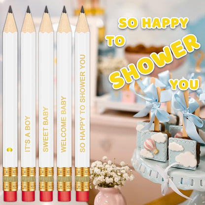 50Pcs - Baby Shower Sharpened Half Pencils - Image 4
