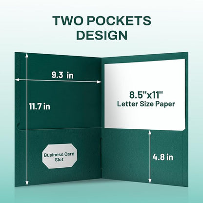 SUNEE Two Pocket Folders, 25 Pack File Folders - Image 4