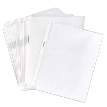 Amazon Basics Heavy Duty Non-Glare Sheet Protector by AmazonBasics