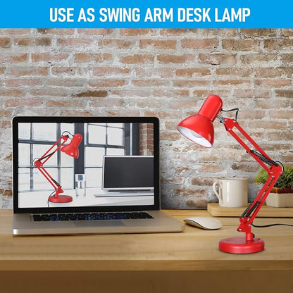 TORCHSTAR Metal Desk Lamp, Adjustable Swing Arm, - Image 3