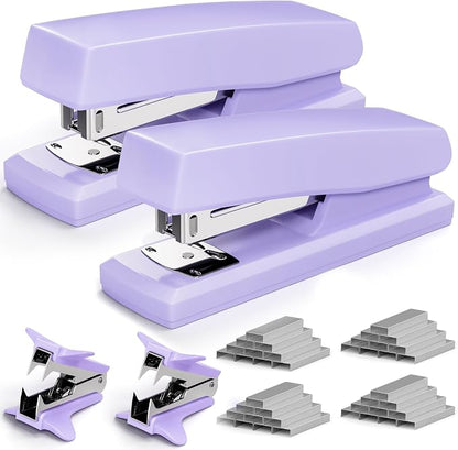 2 Pack Purple Office Staplers, 25-Sheet Capacity by Unknown