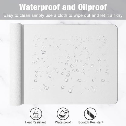 Hsurbtra Desk Pad, XL Extended Mouse Pad, Waterproof Desktop Blotter Protector - Image 5