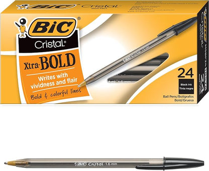 BIC Cristal Xtra Bold Ballpoint Pens, Bold Point by BIC