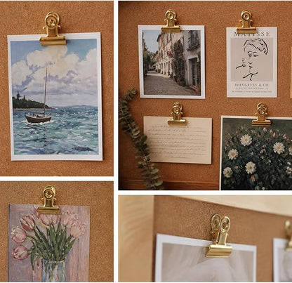 20PCs Golden Push Pins Clips Thumb Tacks - Image 3