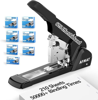 AFMAT Heavy Duty Stapler, 210 Sheet Staplers by AFMAT