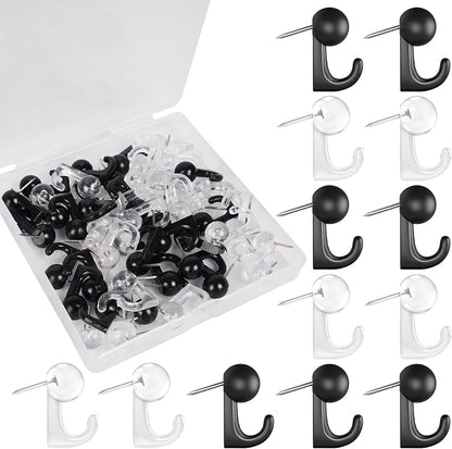 Push Pin Hooks - 50 Pieces Cork Board Hooks, Push Pins by Aitikili