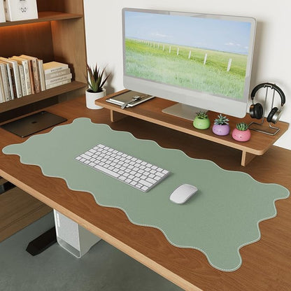 iCasso Leather Desk Pad, Extra Large Mouse Pad by iCasso