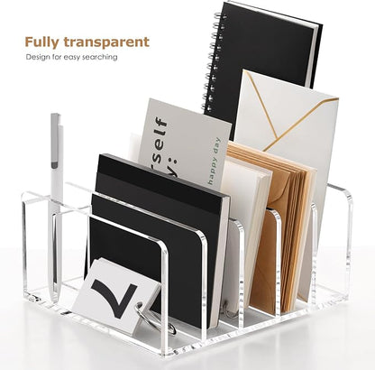 SANRUI Acrylic Mail Sorter Desktop Organizer - Image 5