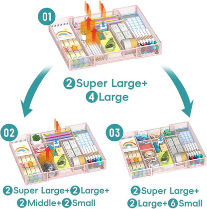 Expandable Desk Drawer Organizer Tray - Image 8