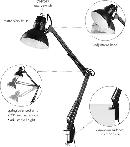 Globe Electric 56963 31.5" Multi-Joint Desk Lamp - Image 5