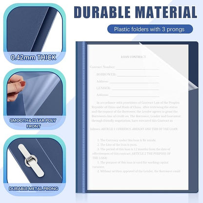 Teling 150 Pcs Clear Front Report Covers Bulk - Image 3