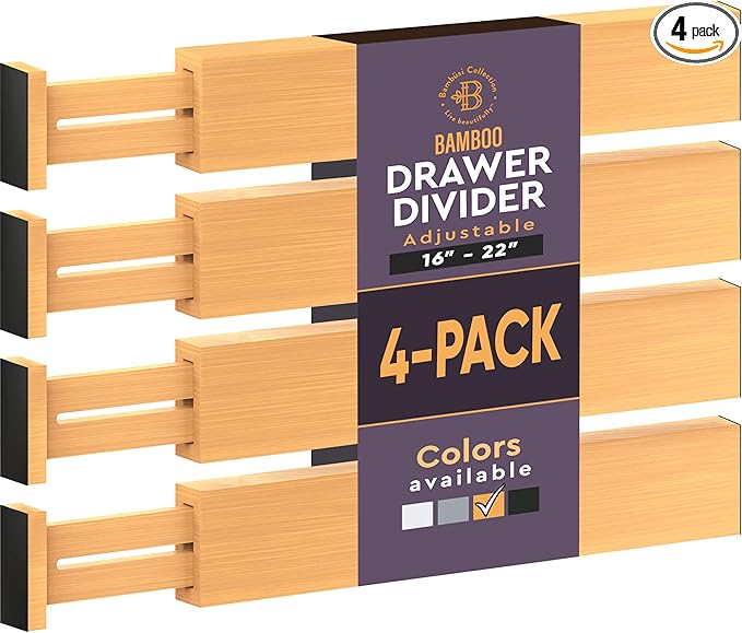 Bambüsi 4-Pack Drawer Divider by Bamb%C3%BCsi