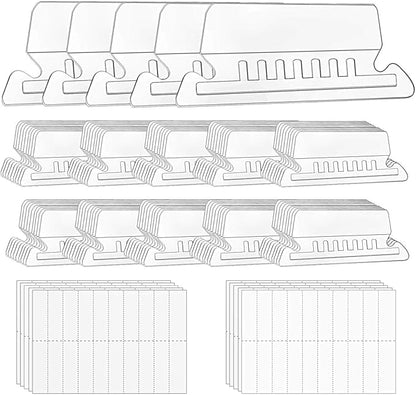 hupos File Folder Tabs, 100+200 Sets Hanging File Folder Tabs by QUEENTI