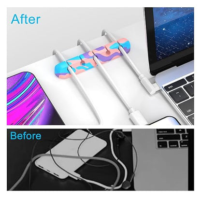 INCHOR Cable Organizer, Cord Organizer Cable Management, Cable Clips USB Cable - Image 2