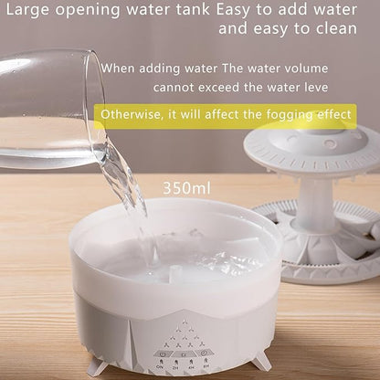 Raindrop Humidifier for Bedroom Large Room -Air Humidifiers and Aromatherapy Diffuser,Ultrasonic humidifier,Quiet humidifier with Ambient Light & 4 Timer,Waterless Auto Off (No remote control) - Image 6
