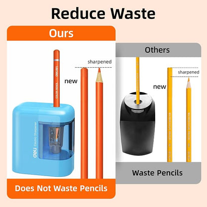 deli Electric Pencil Sharpener, Portable Pencil Sharpener - Image 6