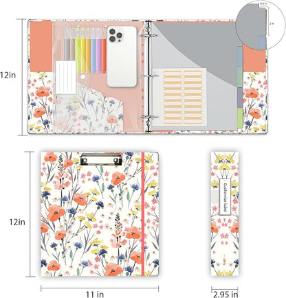 3 Ring Binder 2 Inch, Three Ring Binders Organizer - Image 6