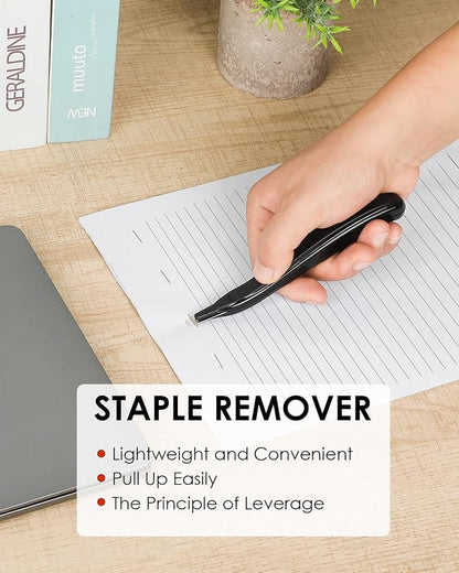 KTRIO Magnetic Staple Remover Tool 6 Pack, Classic Black | Professional Stapler - Image 9