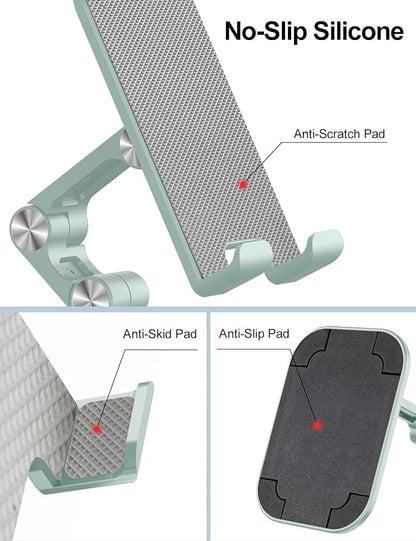 OCYCLONE Phone Stand, Adjustable Height and Angle Foldable Cell Phone Stand - Image 3