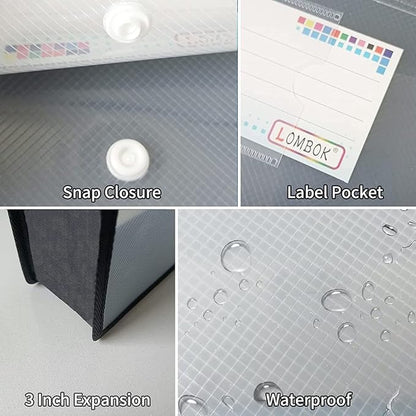 YoeeJob Plastic File Folders Legal Size 2 Pcs, Expandable Document Folder - Image 6