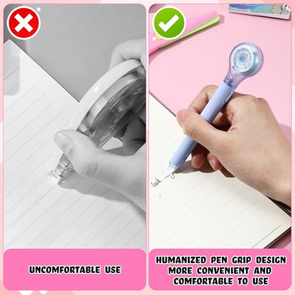 Gersoniel 10 Pack Correction Tape Pen Correctional Ink Tape Push Pull Protective - Image 6