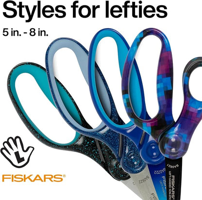 Fiskars 5" Softgrip Left-Handed Pointed-Tip Scissors - Image 3