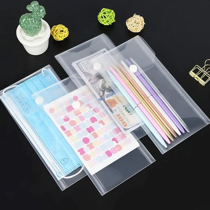 Plastic Envelopes 10 Pack Poly Envelopes Hook Loop Closure, Receipt Stickers - Image 7