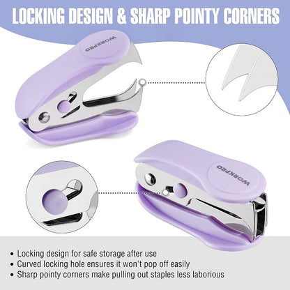 WORKPRO Small Stapler with Staples, One Staple Remover, 2000 Standard Staples - Image 4