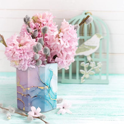 Ceramic Marble Pen Holder, Cute Stationery Holder - Image 7