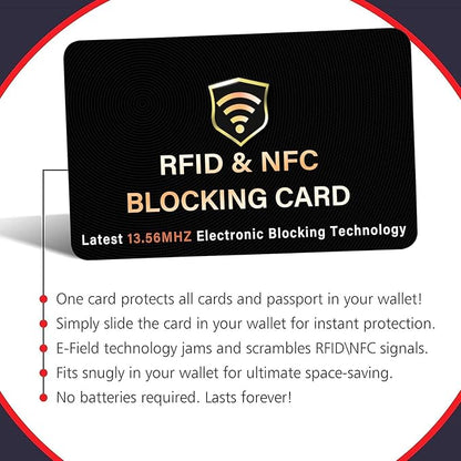 SaiTech IT 50 Pack RFID Blocking Card, One Card Protects Entire Wallet Purse - Image 7