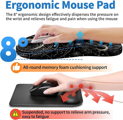 YIWEI Ergonomic Mouse Pad with Wrist Rest - Image 3