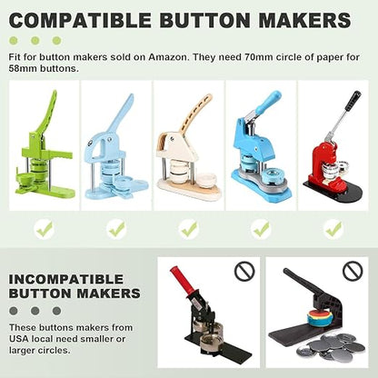 1" Button Paper Cutter Graphic Punch Die Cutter - Image 3