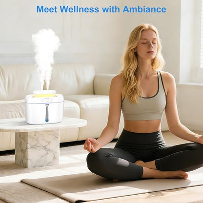 COO Humidifiers for Bedroom, 2L Tank for Large Room, 30 Hour Runtime, 28dB Quiet Cool Mist Humidifier for Home, Baby Nursery, Plants, Indoor, Office, Easy to Fill & Clean,Night Light and Auto Shut-off - Image 7