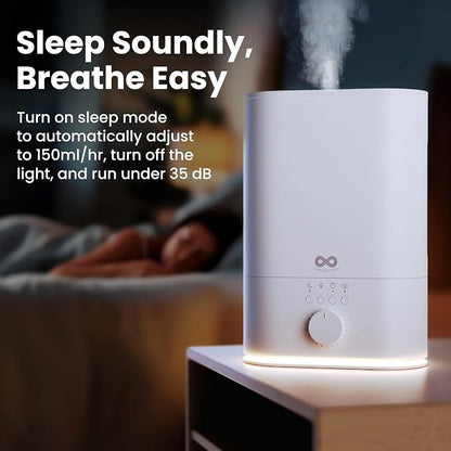 Everlasting Comfort 6L Humidifiers for Bedroom, Quiet 50HR Runtime No-Filter Supersized Cool Mist Humidifier Large Room for Whole House, Plants, Baby Nursery, Allergies, Dry Skin, Congestion, Indoor - Image 7