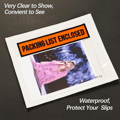 1000pcs 4.5”x5.5” Packing List Envelopes Self-seal Packing Slip Envelope - Image 3