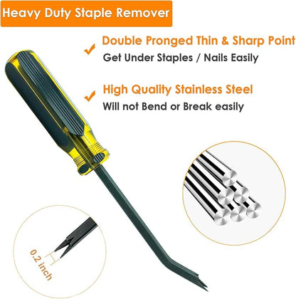 Staple Remover Tool, Heavy Duty Upholstery Tool Staple Puller - Image 6