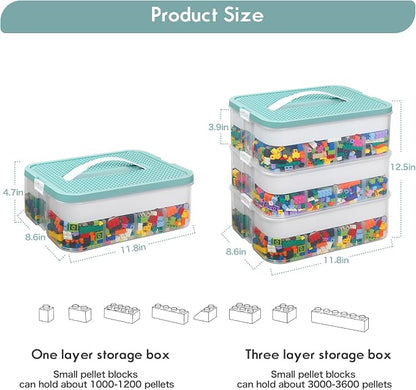 Douorgan Toy Storage Organizer for Lego Stackable Organizer Bins - Image 5
