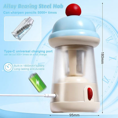 Rechargeable Electric Pencil Sharpener, 6-12mm Auto in & Out Fully Automatic - Image 7