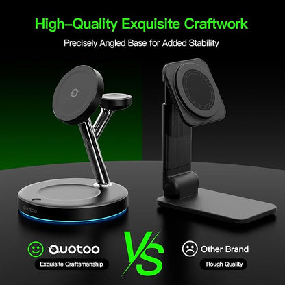【Adjustable Blue Ambient Light】 Wireless Charger 3 in 1 - Image 9