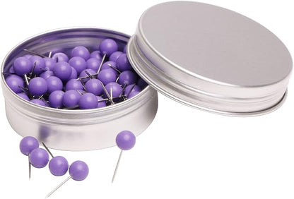 Tupalizy 100PCS 1/4 Inch Small Round Head Map Tacks Pins by Tupalizy