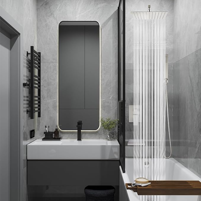 Midanya Rain Shower System with Tub Spout,Tub Shower Faucet Set with rainfall Shower Head and Handheld Spray,Wall Mount Tub Shower Combo Rough-in Valve Included,10 Inch Brushed Nickel - Image 2