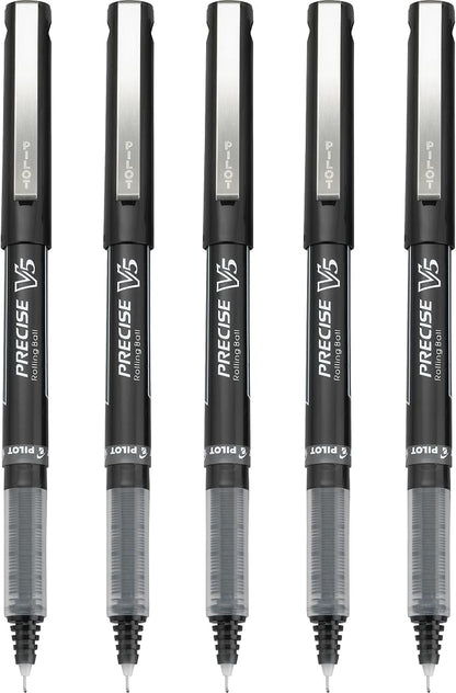 Pilot Precise V5 Rollerball Pens, Extra Fine Point 0.5 mm Black Pens, - Image 6