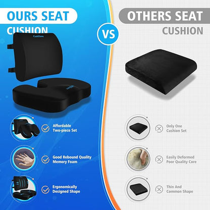 CushZone Seat Cushion, Lumbar Support Pillow - Image 8
