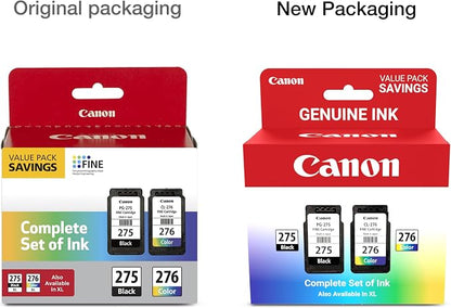 Canon PG-275 / CL-276 Genuine Ink Value Pack, Compatible - Image 2