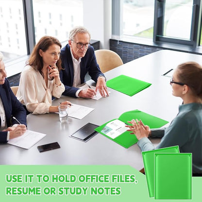 Henoyso 36 Pack Fruit Green Plastic Folders - Image 4