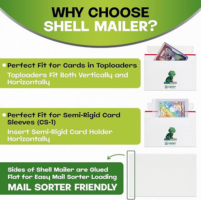 50 Pack Shell Mailer Trading Card Envelopes by Hobby Armor, Perfect Sized - Image 5