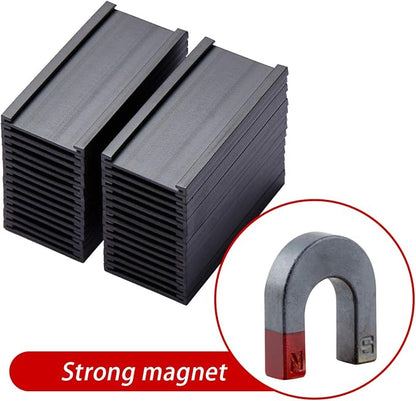 Magnetic Label Holders with Magnets, Data Card Holders with Clear Plastic - Image 3
