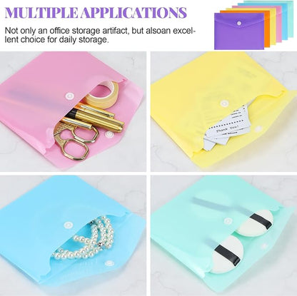 Plastic Envelopes 10 Pack Clear Document Folders，Plastic Envelopes - Image 3