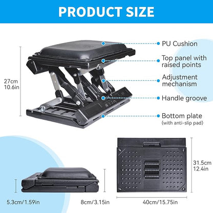 Scalebeard Foot Rest for Under Desk at Work, Height Adjustable Infinite Angle - Image 5